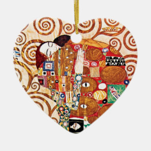 Gustav Klimt - De Omarming - Kunstschilderij Keramisch Ornament