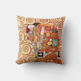 Gustav Klimt - De Omarming - Kunstschilderij Kussen