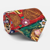 Gustav Klimt - De Omarming - Kunstschilderij Stropdas (Opgerold)