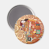 Gustav Klimt - De Omarming - Schilderkunst Magneet (Voorkant / Achterkant)