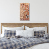 Gustav Klimt - De omhelzing Canvas Afdruk (Insitu (Slaapkamer))