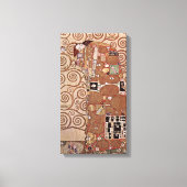 Gustav Klimt - De omhelzing Canvas Afdruk (Voorkant)