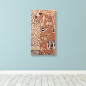 Gustav Klimt - De omhelzing Canvas Afdruk (Insitu (Houten vloer))