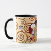 Gustav Klimt - De omhelzing - Schilderkunst Mok (Links)