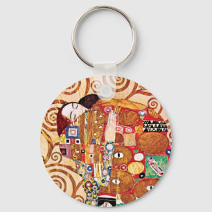 Gustav Klimt - De omhelzing - Schilderkunst Sleutelhanger