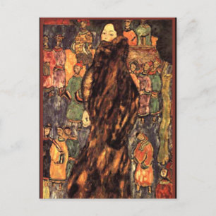 Gustav Klimt - De Polecat Fur Briefkaart