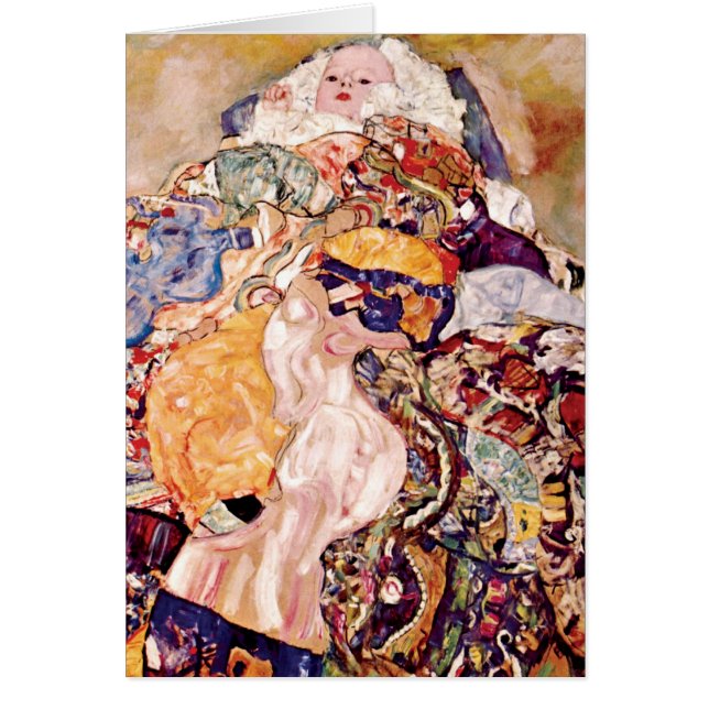 Gustav Klimt - De wieg - Pasgeboren baby (Voorkant)