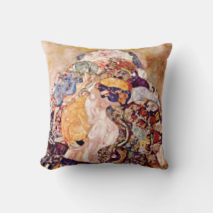 Gustav Klimt - De wieg - Pasgeboren baby Kussen