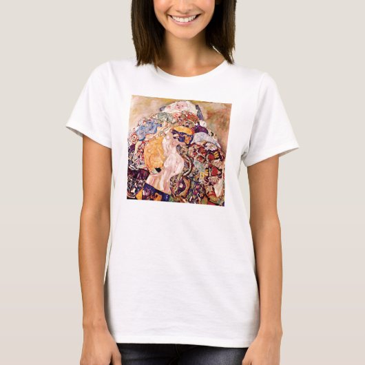 Gustav Klimt - De wieg - Pasgeboren T-shirt (Voorkant)
