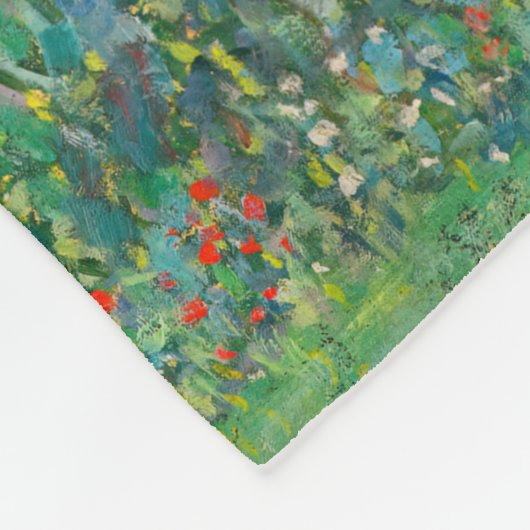 Gustav Klimt - De zonnebloem Fleece Deken (Hoek)