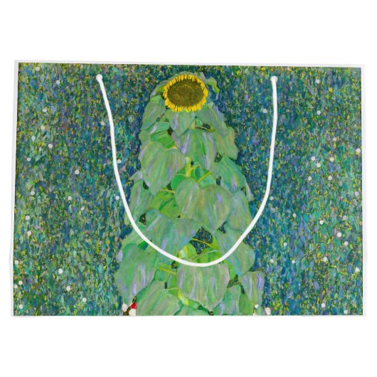 Gustav Klimt - De zonnebloem Groot Cadeauzakje (Achterkant)