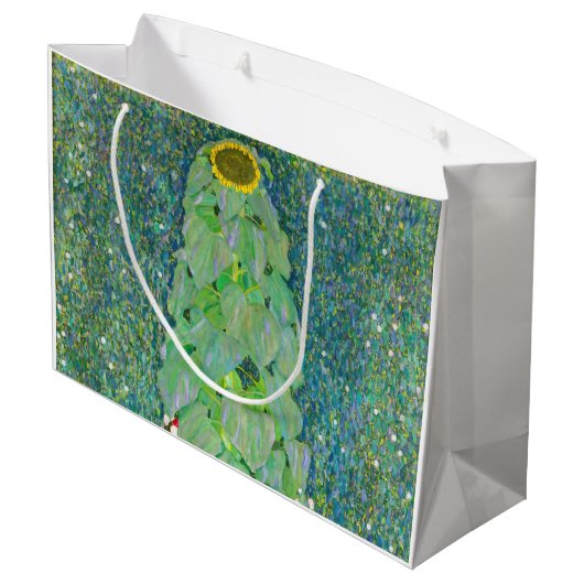 Gustav Klimt - De zonnebloem Groot Cadeauzakje (Achterkant Gekanteld)
