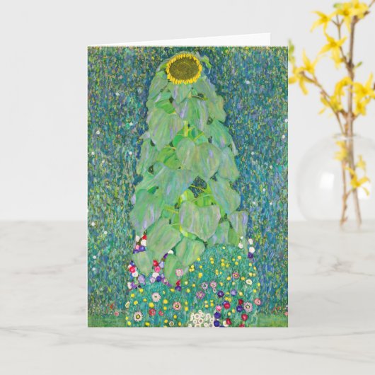 Gustav Klimt - De Zonnebloem Kaart (Gele Bloem)