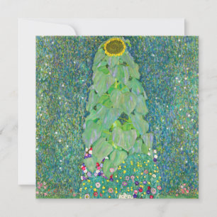 Gustav Klimt - De zonnebloem Kaart
