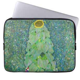 Gustav Klimt - De zonnebloem Laptop Sleeve