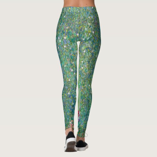 Gustav Klimt - De zonnebloem Leggings (Achterkant)