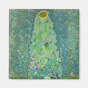 Gustav Klimt - De zonnebloem Magneet