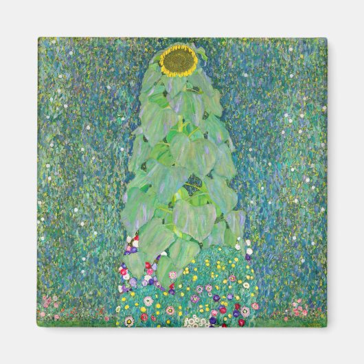 Gustav Klimt - De zonnebloem Magneet (Voorkant)