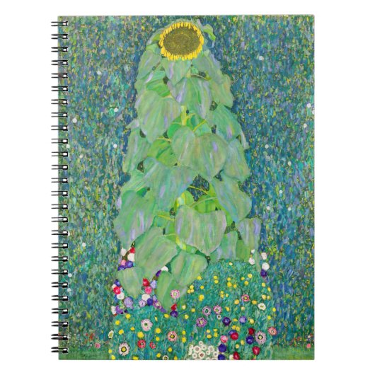 Gustav Klimt - De zonnebloem Notitieboek (Voorkant)
