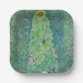 Gustav Klimt - De zonnebloem Papieren Bordje (Voorkant)