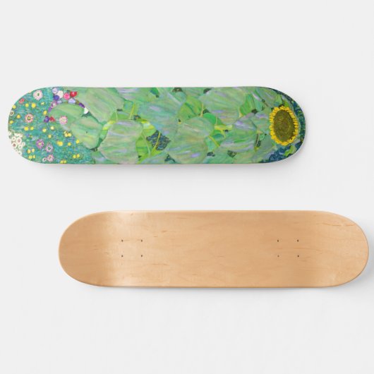 Gustav Klimt - De zonnebloem Persoonlijk Skateboard (Horizontaal)