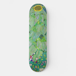Gustav Klimt - De zonnebloem Persoonlijk Skateboard