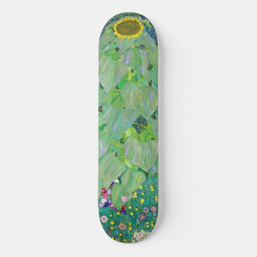 Gustav Klimt - De zonnebloem Persoonlijk Skateboard (Voorkant)