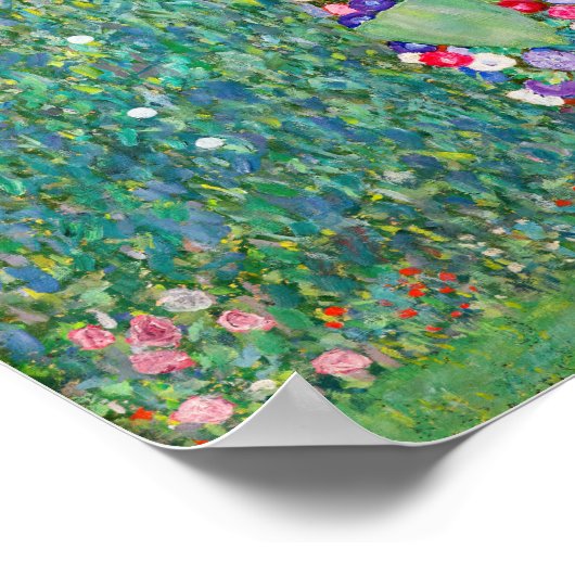 Gustav Klimt - De zonnebloem Poster (Hoek)