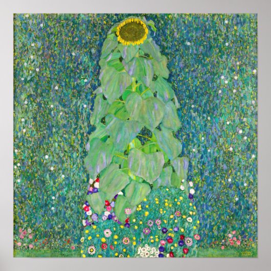 Gustav Klimt - De Zonnebloem Poster (Voorkant)