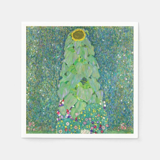 Gustav Klimt - De Zonnebloem Servet (Voorkant)