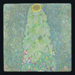 Gustav Klimt - De zonnebloem Stenen Onderzetter<br><div class="desc">The Sunflower - Gustav Klimt,  Oil on Canvas,  1907</div>