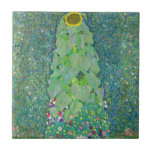 Gustav Klimt - De zonnebloem Tegeltje<br><div class="desc">The Sunflower - Gustav Klimt,  Oil on Canvas,  1907</div>