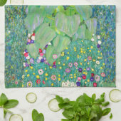 Gustav Klimt - De zonnebloem Theedoek (Gevouwen)