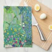 Gustav Klimt - De zonnebloem Theedoek (Quarter Fold)