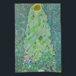 Gustav Klimt - De zonnebloem Theedoek<br><div class="desc">The Sunflower - Gustav Klimt,  Oil on Canvas,  1907</div>
