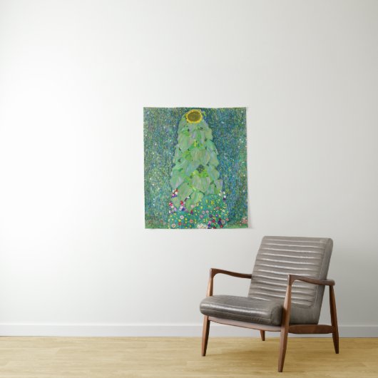 Gustav Klimt - De zonnebloem Wandkleed (In situ)