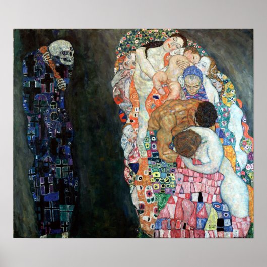 Gustav Klimt Death and Life Poster (Voorkant)