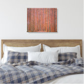 Gustav Klimt Dennenbos Tannenwald Rode Bomen Canvas Afdruk (Insitu (Slaapkamer))