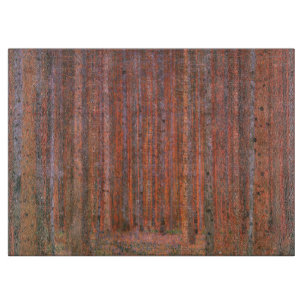 Gustav Klimt Dennenbos Tannenwald Rode Bomen Snijplank