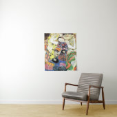 Gustav Klimt Die Jungfrauen Wandkleed (In situ)
