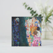 Gustav Klimt - Dood en Leven Bedankkaart (Staand voorkant)