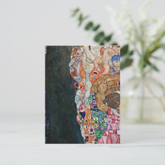 Gustav Klimt - Dood en Leven Briefkaart (Staand voorkant)
