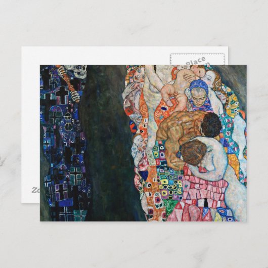 Gustav Klimt - Dood en Leven Briefkaart (Voorkant / Achterkant)