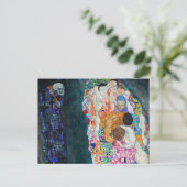 Gustav Klimt - Dood en Leven Briefkaart (Staand voorkant)