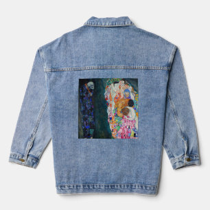 Gustav Klimt - Dood en Leven Denim Jacket
