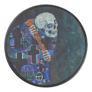 Gustav Klimt - Dood en Leven Hockey Puck