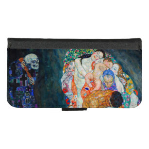 Gustav Klimt - Dood en Leven iPhone 8/7 Portemonnee Hoesje