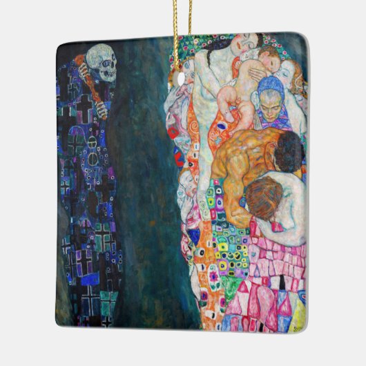 Gustav Klimt - Dood en Leven Keramisch Ornament (Links)