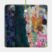 Gustav Klimt - Dood en Leven Keramisch Ornament (Achterkant)