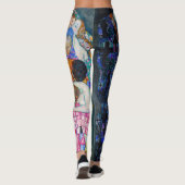 Gustav Klimt - Dood en Leven Leggings (Achterkant)